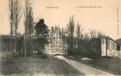 AK / Ansichtskarte Esternay Le Chateau Facade Est Esternay