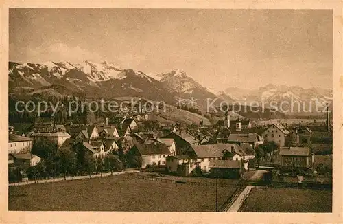 AK / Ansichtskarte Sonthofen_Oberallgaeu Panorama Alpen Sonthofen Oberallgaeu