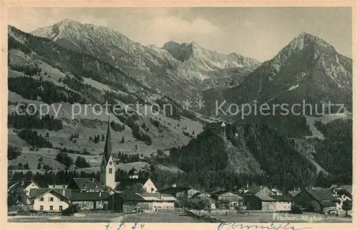 AK / Ansichtskarte Fischen_Allgaeu Bergpanorama Fischen Allgaeu