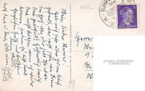 AK / Ansichtskarte Ruhpolding Panorama mit Rauschberg Kienberg Ruhpolding