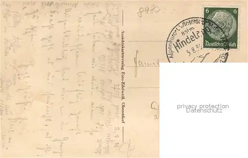 AK / Ansichtskarte Oberstdorf Panorama Kirche Oberstdorf