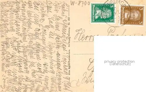 AK / Ansichtskarte Wuerzburg Alte Mainbruecke Wuerzburg