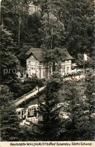 AK / Ansichtskarte Bad_Schandau Gaststaette Waldhaus Bad_Schandau