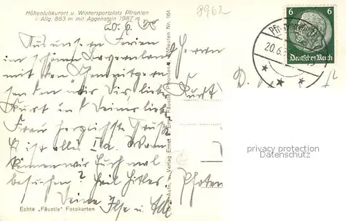 AK / Ansichtskarte Pfronten Panorama Aggenstein Pfronten