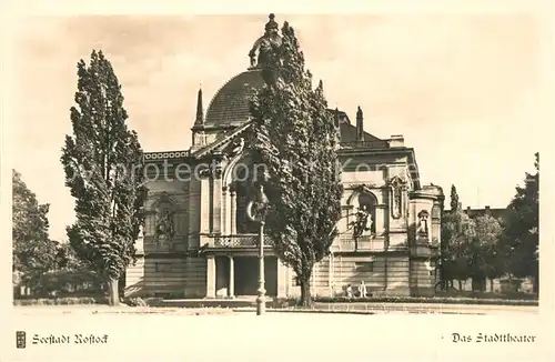 AK / Ansichtskarte Rostock_Mecklenburg Vorpommern Stadttheater Rostock