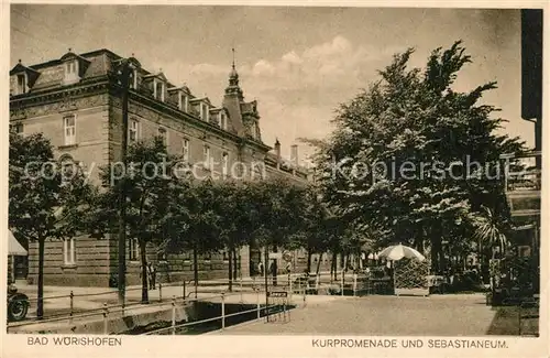 AK / Ansichtskarte Bad_Woerishofen Kurpromenade Sebastianeum Bad_Woerishofen