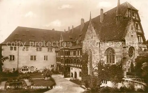 AK / Ansichtskarte Coburg Feste Fuerstenbau und Kirche Coburg