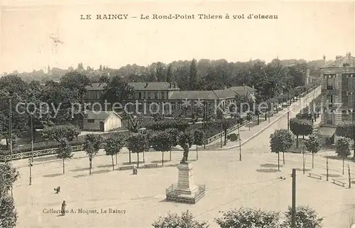AK / Ansichtskarte Le_Raincy Le Rond Point Thiers a vol d oiseau Le_Raincy
