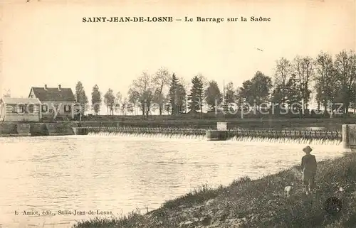 AK / Ansichtskarte Saint Jean de Losne Le Barrage sur la Saone Saint Jean de Losne