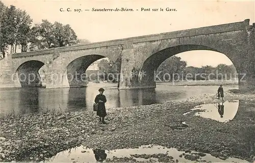 AK / Ansichtskarte Sauveterre de Bearn Pont sur le Gave Sauveterre de Bearn