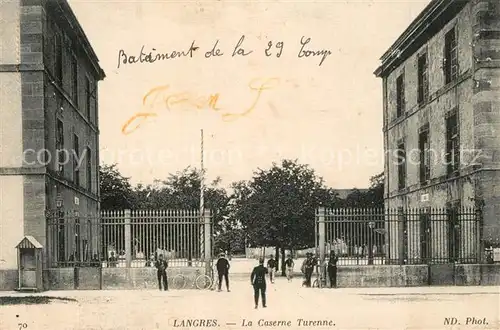 AK / Ansichtskarte Langres La Caserne Turenne Langres