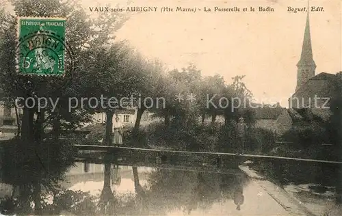 AK / Ansichtskarte Vaux sous Aubigny La Passerelle et le Badin Vaux sous Aubigny