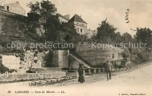 AK / Ansichtskarte Langres Porte du Marche Langres