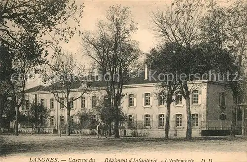 AK / Ansichtskarte Langres Caserne du Regiment dInfanterie l Infirmerie Langres
