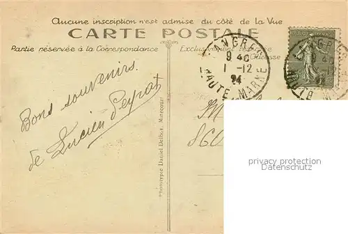 AK / Ansichtskarte Langres Caserne du Regiment dInfanterie l Infirmerie Langres