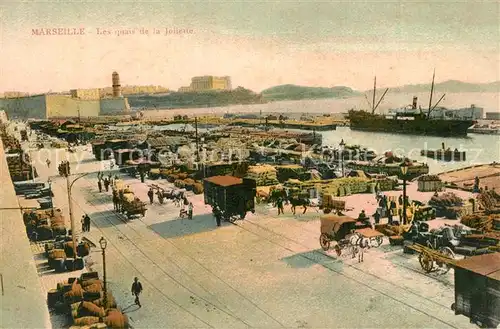 AK / Ansichtskarte Marseille_Bouches du Rhone Les quais de la Joliette Marseille