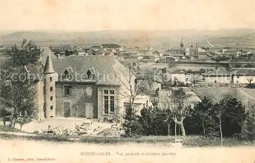 AK / Ansichtskarte Marcilloles Vue generale et Chateau Jourdan Marcilloles