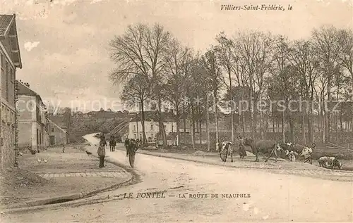 AK / Ansichtskarte Villiers Saint Frederic Le Pontel La route de neauphle Villiers Saint Frederic
