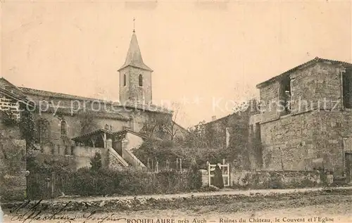 AK / Ansichtskarte Roquelaure Ruines du Chateau le Couvent et l Eglise Roquelaure