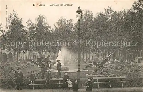 AK / Ansichtskarte Agen_Lot_et_Garonne Jardins du Gravier Agen_Lot_et_Garonne