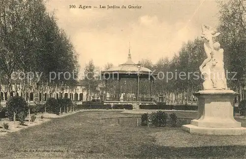 AK / Ansichtskarte Agen_Lot_et_Garonne Les Jardins du Gravier Agen_Lot_et_Garonne