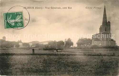 AK / Ansichtskarte Plieux Vue generale cote Est Cliche Pertuze Plieux