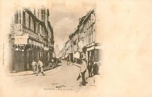 AK / Ansichtskarte Roanne_Loire Rue du Lycee Roanne Loire