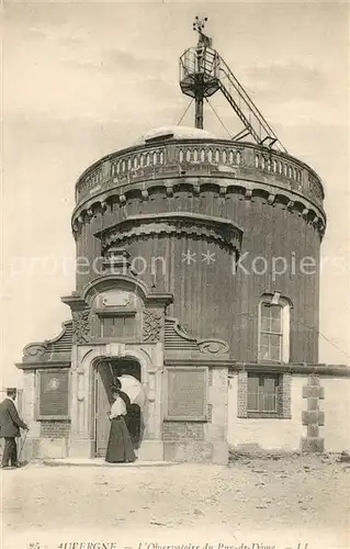 AK / Ansichtskarte Auvergne_Region Observatoire du Puy de Dome Auvergne Region