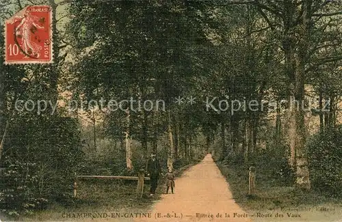 AK / Ansichtskarte Champrond en Gatine Entree de la Foret Route des Vaux Champrond en Gatine