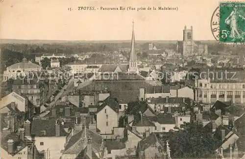 AK / Ansichtskarte Troyes_Aube Panorama Est Vue prise de la Madeleine Troyes Aube