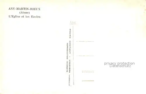 AK / Ansichtskarte Any Martin Rieux Eglise et les Ecoles Any Martin Rieux