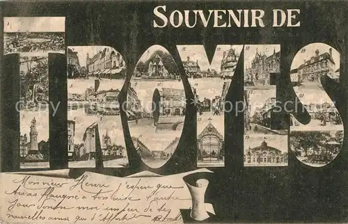 AK / Ansichtskarte Troyes_Aube Vue partielle Troyes Aube