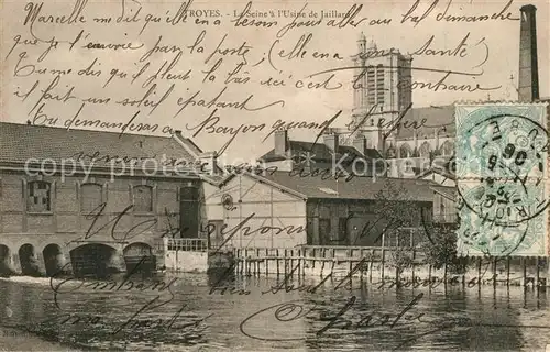 AK / Ansichtskarte Troyes_Aube La Seine a lUsine de Jaillard Troyes Aube