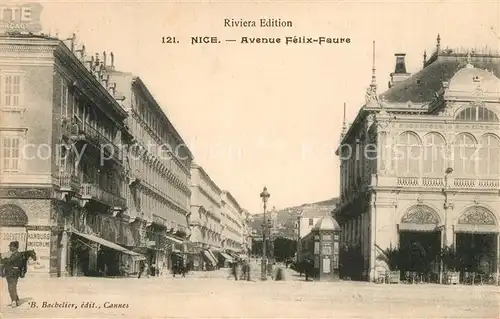 AK / Ansichtskarte Nice_Alpes_Maritimes Avenue Felix Faure Nice_Alpes_Maritimes