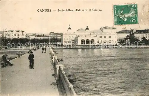 AK / Ansichtskarte Cannes_Alpes Maritimes Jetee Albert Edouard et Casino Cannes Alpes Maritimes