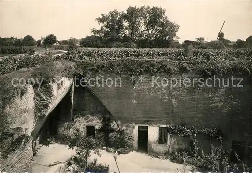AK / Ansichtskarte Doue la Fontaine paysage pres des maisons souterrainesP Doue la Fontaine