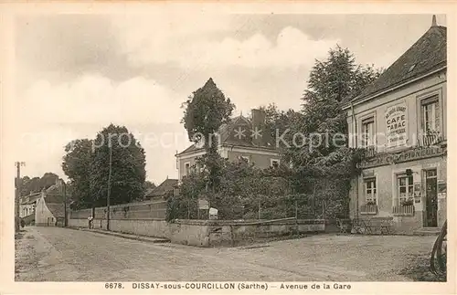 AK / Ansichtskarte Dissay sous Courcillon Avenue de la Gare Dissay sous Courcillon