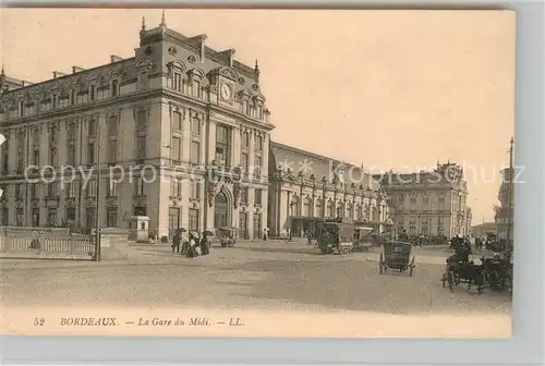 AK / Ansichtskarte Bordeaux La Gare du Midi Bordeaux