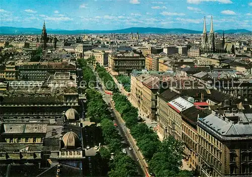 AK / Ansichtskarte Wien Ringstrasse Blick vom Ringturm Wien