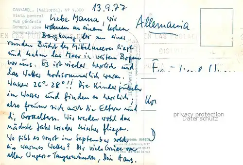 AK / Ansichtskarte Canyamel  Canyamel