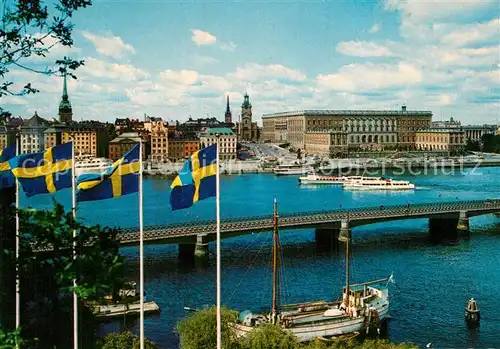 AK / Ansichtskarte Stockholm Kungliga Slottet och Str?mbron Stockholm