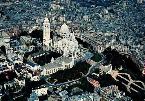 AK / Ansichtskarte Paris Fliegeraufnahme Sacre Coeur Paris