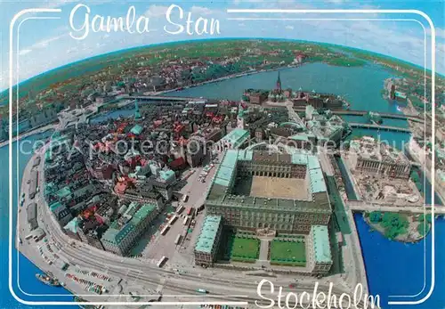 AK / Ansichtskarte Stockholm Gamla Stan Fliegeraufnahme Stockholm