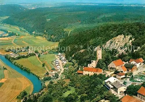 AK / Ansichtskarte Essing Fliegeraufnahme Gasthaus Pension Ritterschenke Essing