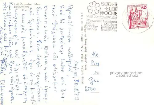 AK / Ansichtskarte Laboe Fliegeraufnahme Laboe