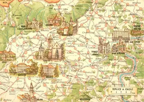 AK / Ansichtskarte Teplice a okoli Teplice