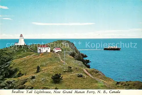 AK / Ansichtskarte New_Brunswick_Nouveau_Brunswick Grand Manon Ferry Lighthouse New_Brunswick