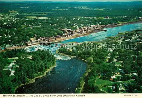 AK / Ansichtskarte New_Brunswick_Nouveau_Brunswick Fliegeraufnahme St. Croix River New_Brunswick