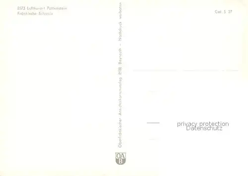 AK / Ansichtskarte Pottenstein_Oberfranken  Pottenstein_Oberfranken