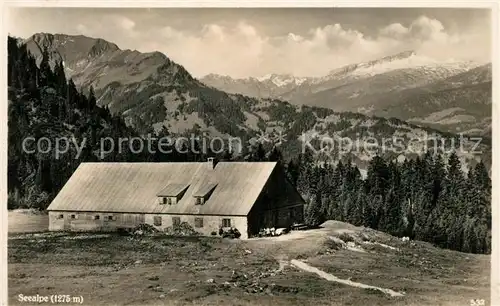 AK / Ansichtskarte Fischen_Allgaeu Seealpe Panorama Ifen Fischen Allgaeu